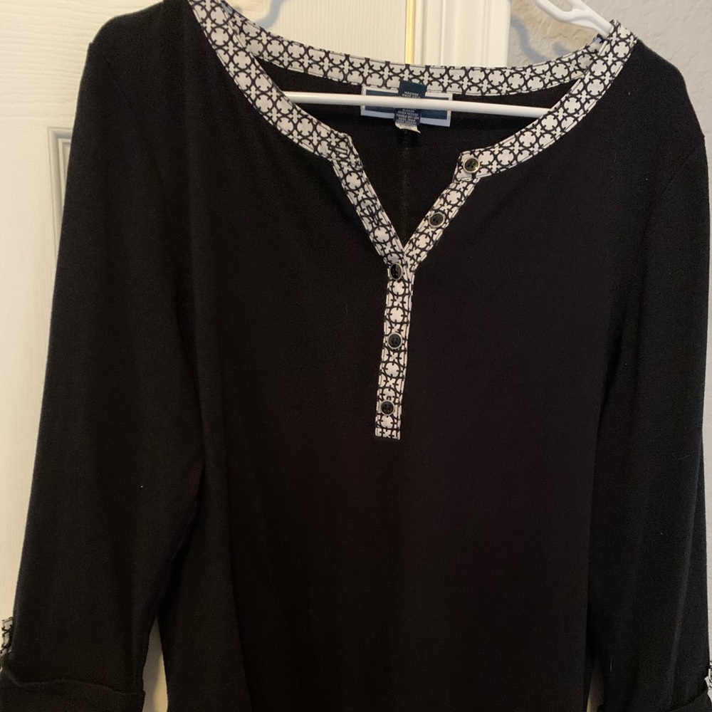 Heavy T-shirt with trim